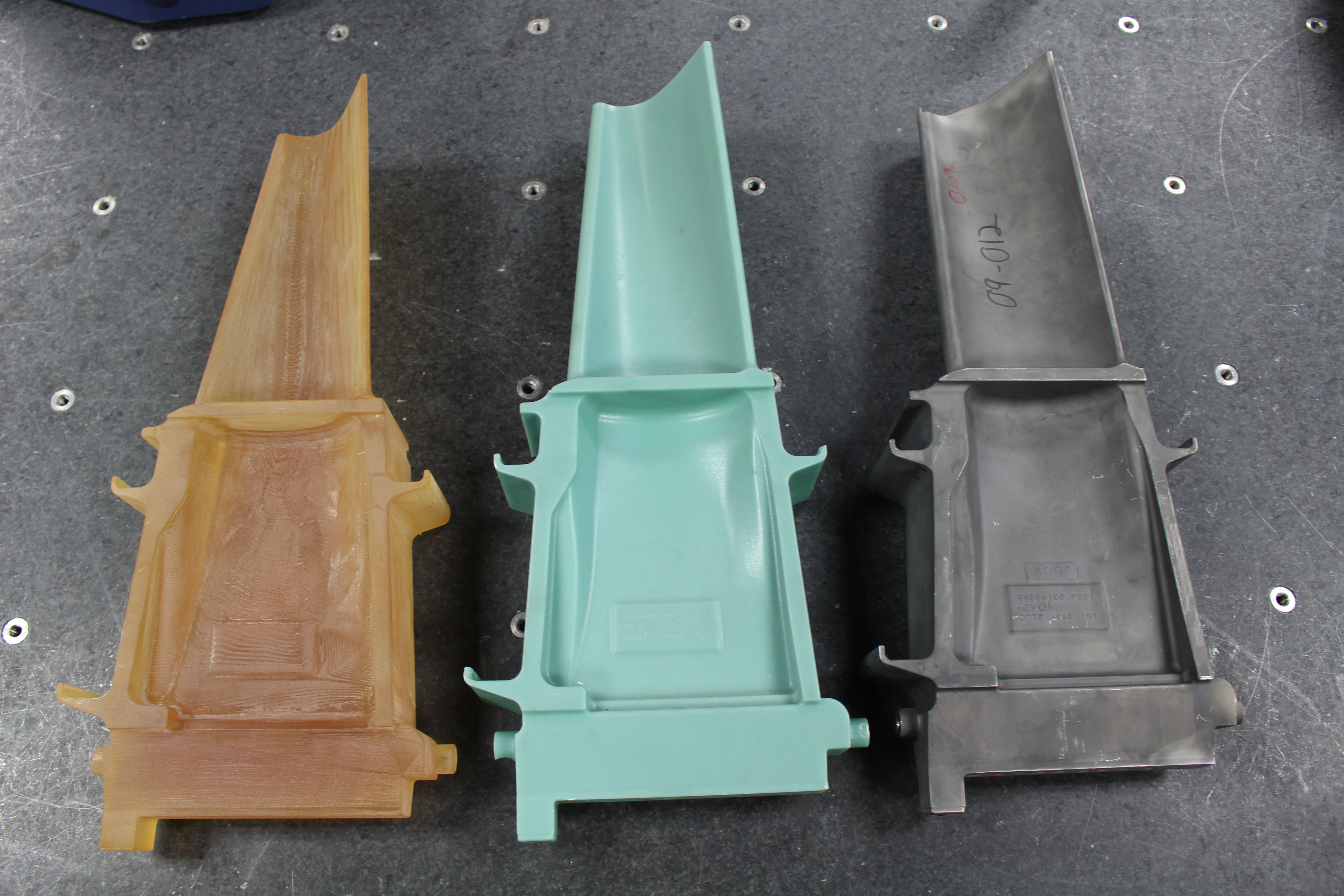 Frame 9 - MS9001 Buckets (3-D, wax and casting)