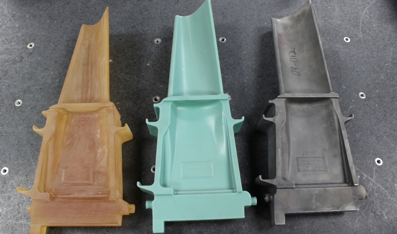 Frame 9 - MS9001 Buckets (3-D, wax and casting)